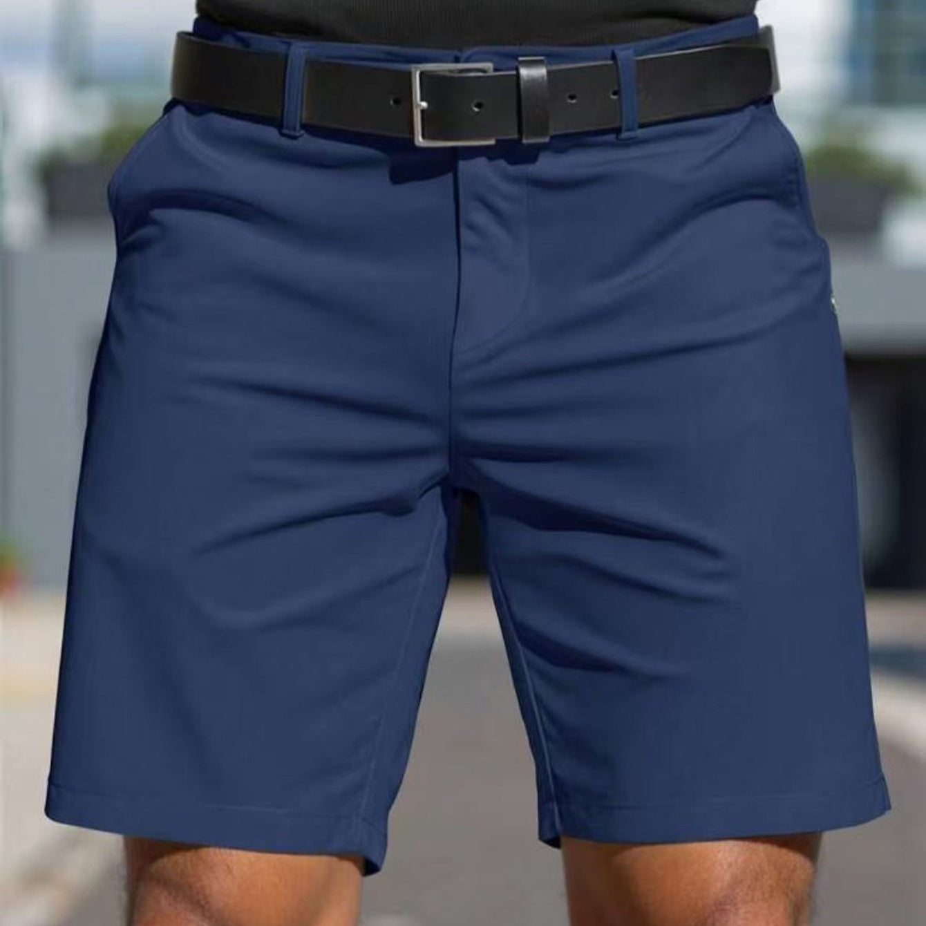 Short couleur unie été professionnel sport droit coupe décontracté pour homme