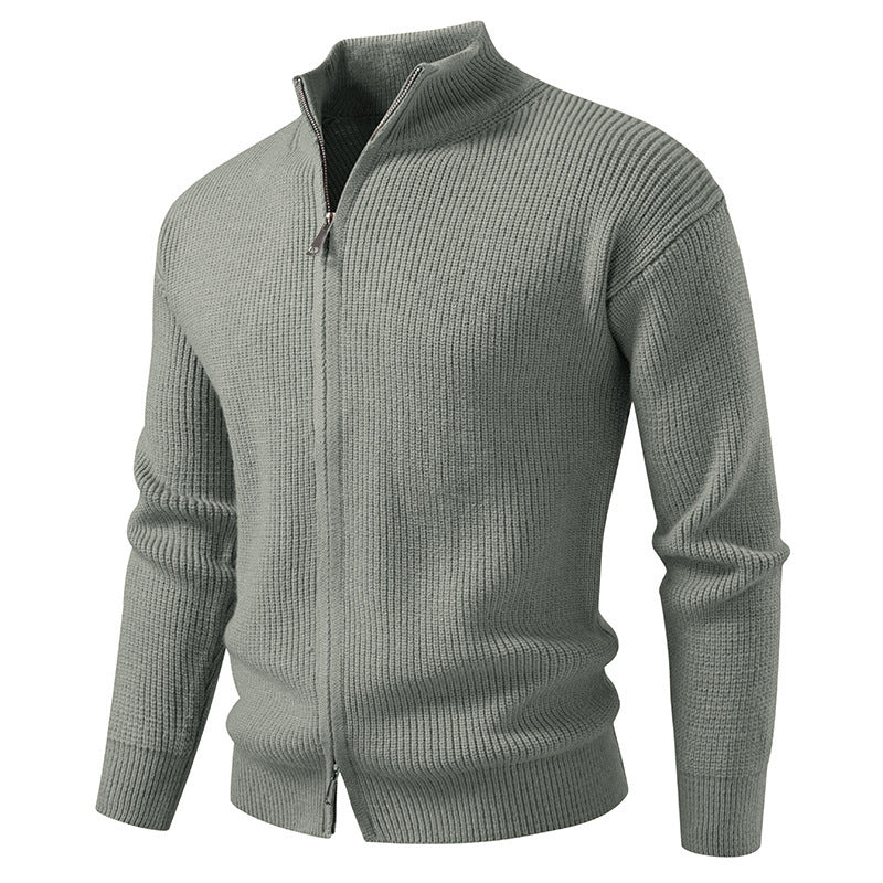 Gilet coupe ajustée en coton zip frontal fermeture pour homme
