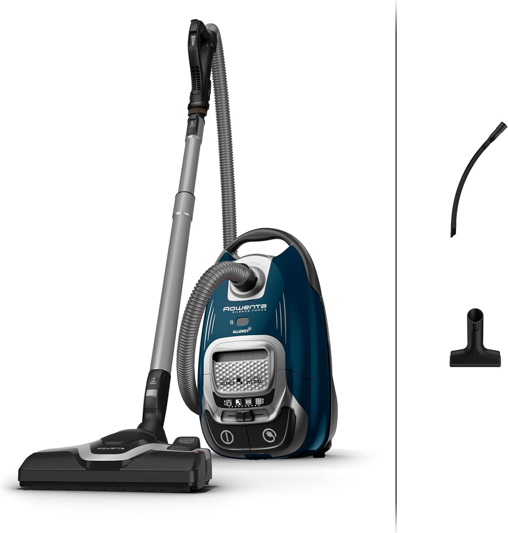 2026 2025 Rowenta RO7451EA – Aspirateur Silence Force Effitech, Ultra-Silencieux 57 dB, Haute Filtration, Sac XXL, Édition Limitée