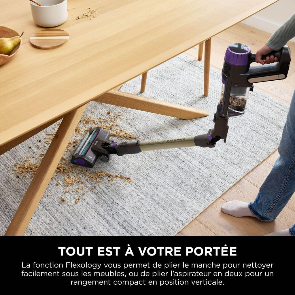 2026 Shark Detect Clean & Empty IW3612AMZEU, Aspirateur sans Fil, Blanc, 240 W, 2 liters