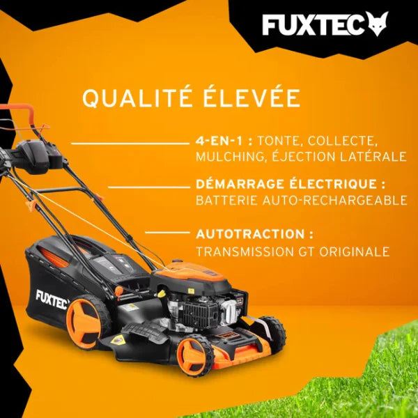 2026 Tondeuse thermique autotracte  dmarrage lectrique,196 cm,51 cm - 6 CV,60 L. -