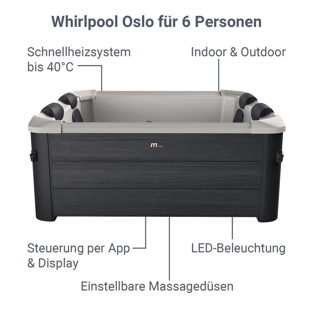 2026 Whirlpool Oslo mit LED-Beleuchtung