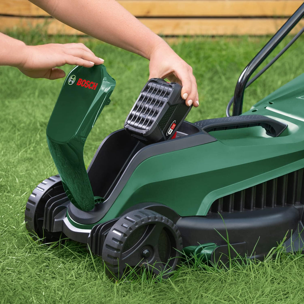 2026 Bosch tondeuse à gazon sans fil CityMower 18V-32-300 (18 V, 1x batterie 4,0 Ah, Moteur Brushless, largeur de coupe : 32 cm, tond jusqu’à 300 m², dans une boîte en carton)