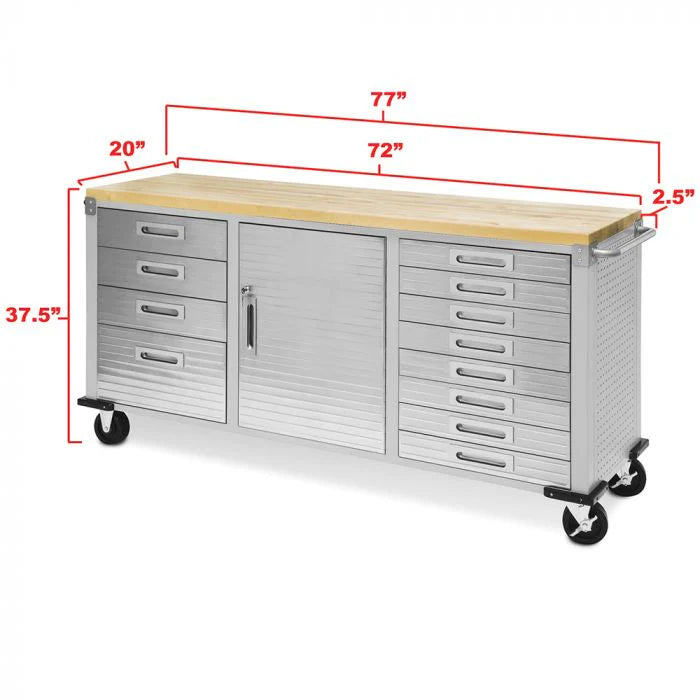 2026 UltraHD® 12-Schubladen rollbare Werkbank