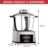 2026 Robot Cuiseur Multifonctions Cook Expert – Grande Capacité, Écran Tactile Intuitif, Inox Chrome Mat – Tout-en-Un pour Cuisiner Facilement