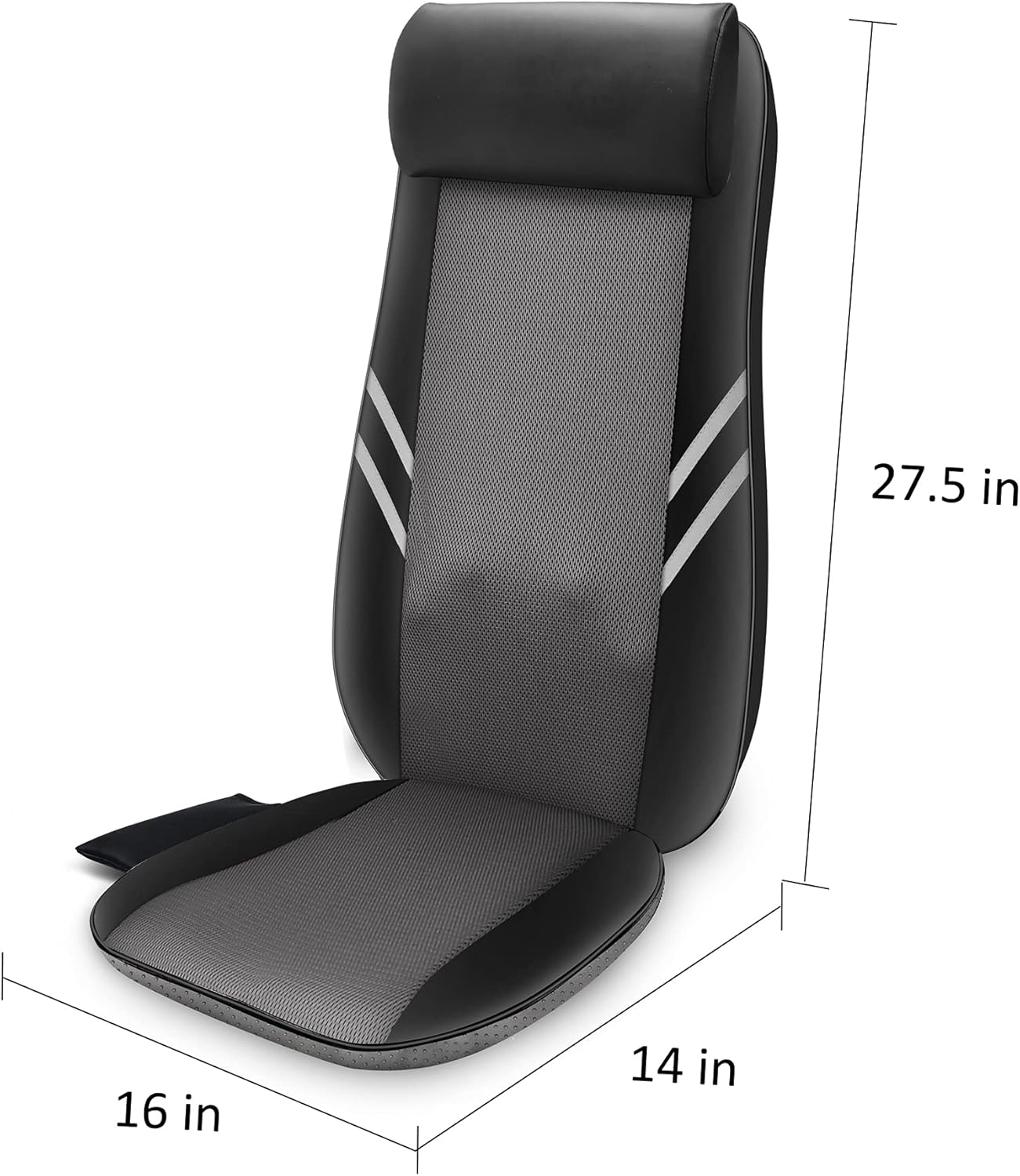2026 2025 Coussin de Massage Shiatsu Snailax avec Chaleur – Coussin de Fauteuil Massant pour Dos, Massage Kneading pour Maison et Bureau
