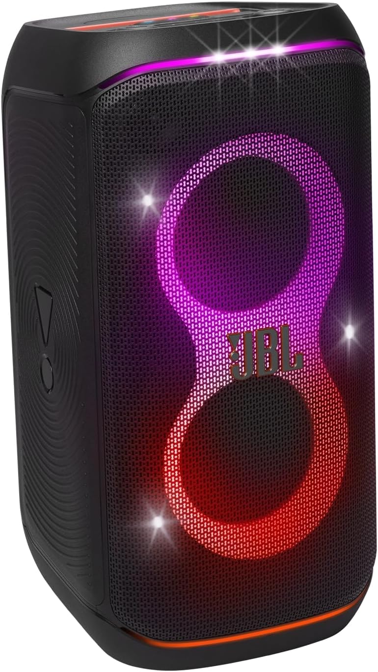 2026 PartyBox Club 120,Enceinte portable de soirée,poignée pliable ergonomique,jeu de lumières,12 heures d'autonomie,résistante aux éclaboussures IPX4,noir,Prise européenne (Type C) -