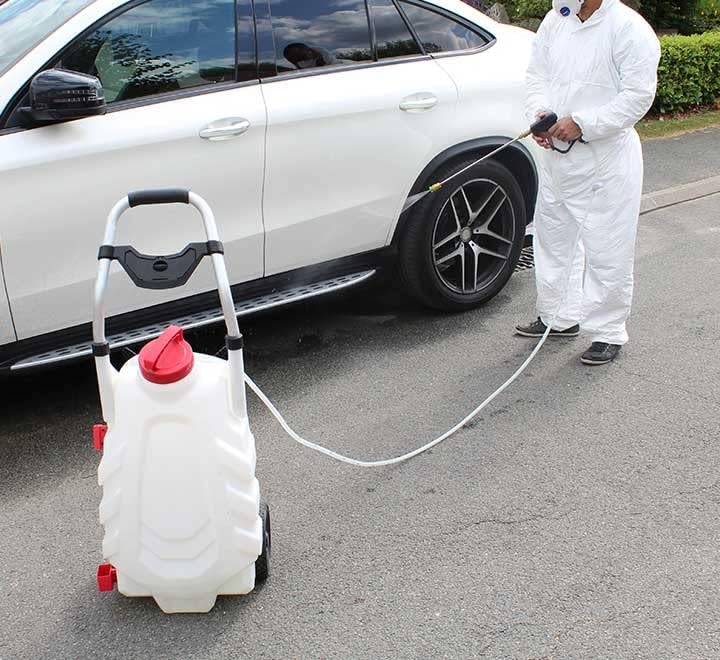 2026 PHOENIX - Pulvérisateur Électrique Pro Sprayer III 30L Option Rinçage – Pulvérisateur Électrique Toiture Longue Portée à Batterie Rechargeable, Débit 240 L/H, Tuyau 8m - 2 Batteries