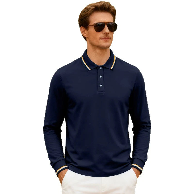 2026 Men's Casual Jacquard Polo Shirt Quick Drying Breathable Summer Style
