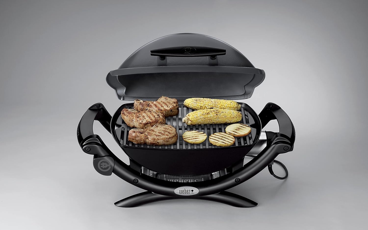 2026 2025 Weber Q1400 – Barbecue Électrique Portable, Surface 43x32 cm, Grille Fonte Émaillée, Édition Limitée