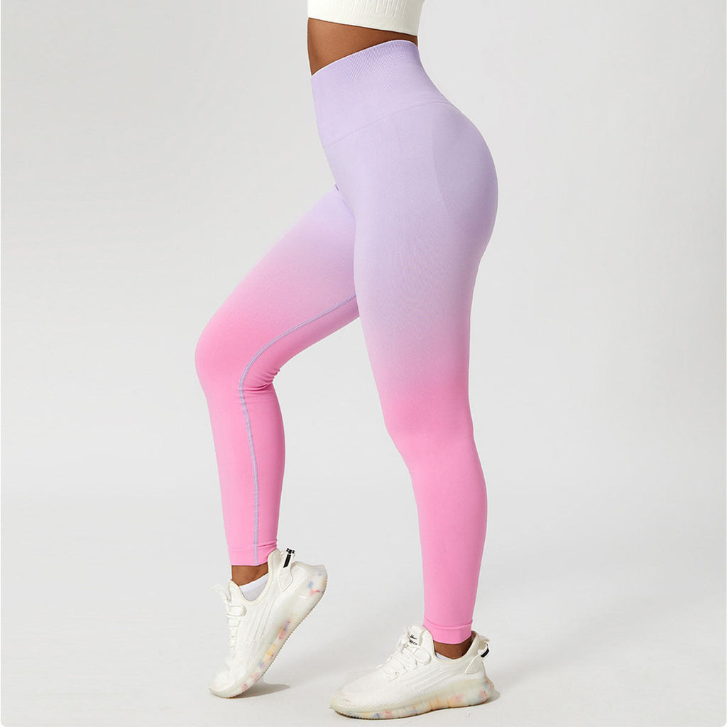 Women's Gradient High Waist Sports Leggings For Fitness Yoga Outdoor - LAKD London