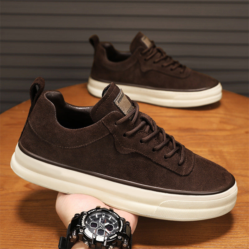 Men's Versatile Suede Sports Board Shoes Casual Everyday Wear Style - LAKD London