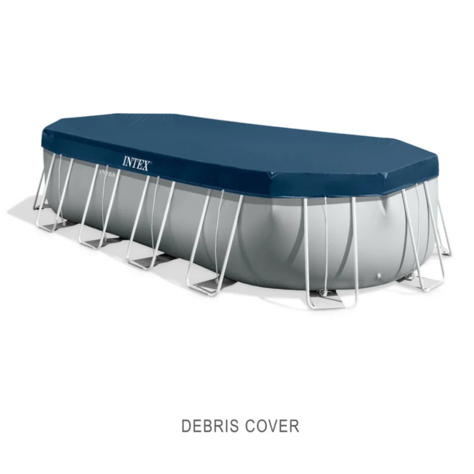 2026 2025 Intex Prism Frame Ovale – Piscine Hors-sol 6,1 x 3,05 m, Cadre Acier Robuste, Pompe et Échelle Incluses, Édition Limitée