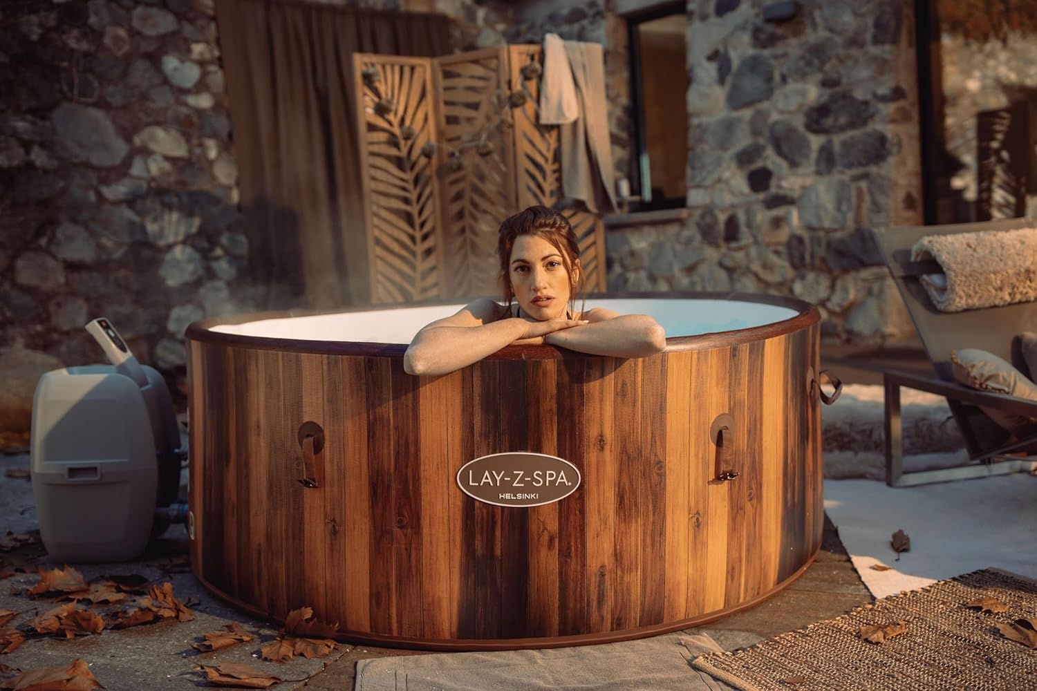 2026 Spa gonflable rond BESTWAY Lay-Z-Spa® Miami Airjet™ 2 - 4 personnes