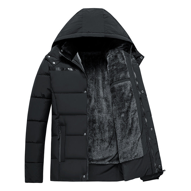 Veste doublé polaire en coton hiver chaud confort pour homme