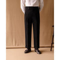 Pantalon style classique chic jambes droites taille haute habillé confortable pour homme