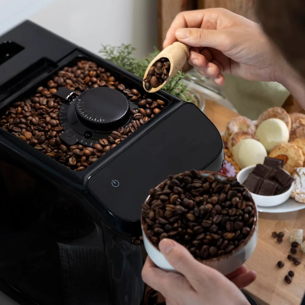 2026 2025 Machine à café entièrement automatique Cecotec Cremmaet Macchia Black Rose – 1350 W, Thermobloc, Pompe à 19 Bars, Système Plug&Play, Réservoir à café avec moulin intégré, Nettoyage automatique