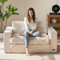 2026 MAXYOYO Canapé-lit Convertible, Matelas Pliable Adulte Convertible Canapé-lit avec 2 Oreillers, Lit d'Appoint Surface de Couchage 101x196CM, Canapé pour Salon, Chambre à Coucher