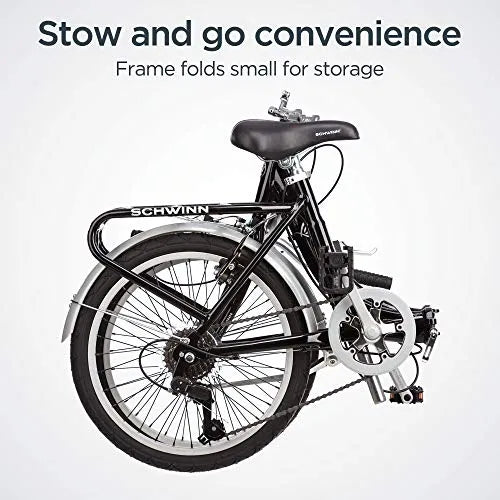 2026 Schwinn Loop Faltrad für Erwachsene für Männer und Frauen, 20-Zoll-Räder, 7-Gang-Antrieb