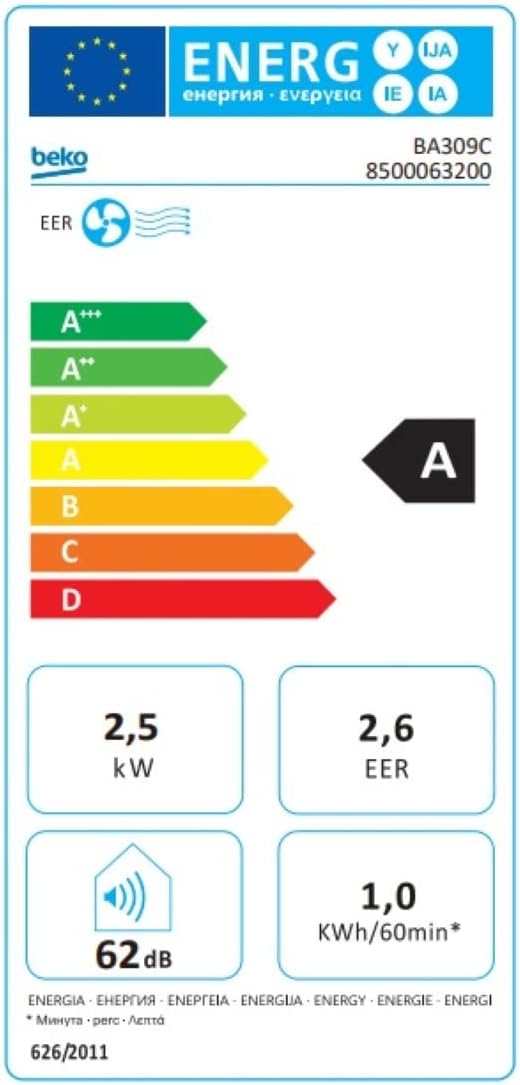 2026 BEKO BA309C Climatiseur mobile 9000 BTU