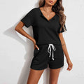 Ensemble homewear pyjama deux pièces détente confortable décontracté pour femme