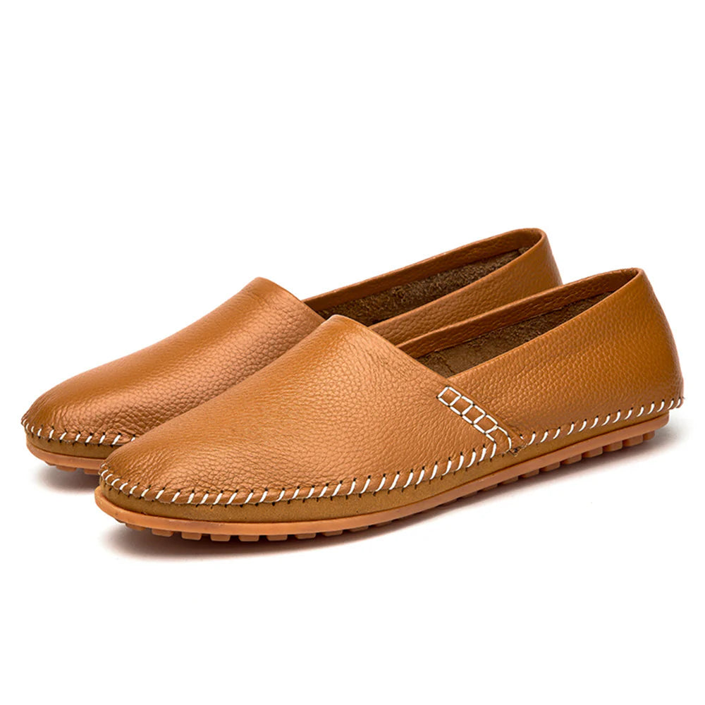 2026 Men's Comfortable Rubber Sole Slip On Casual Driving Loafers