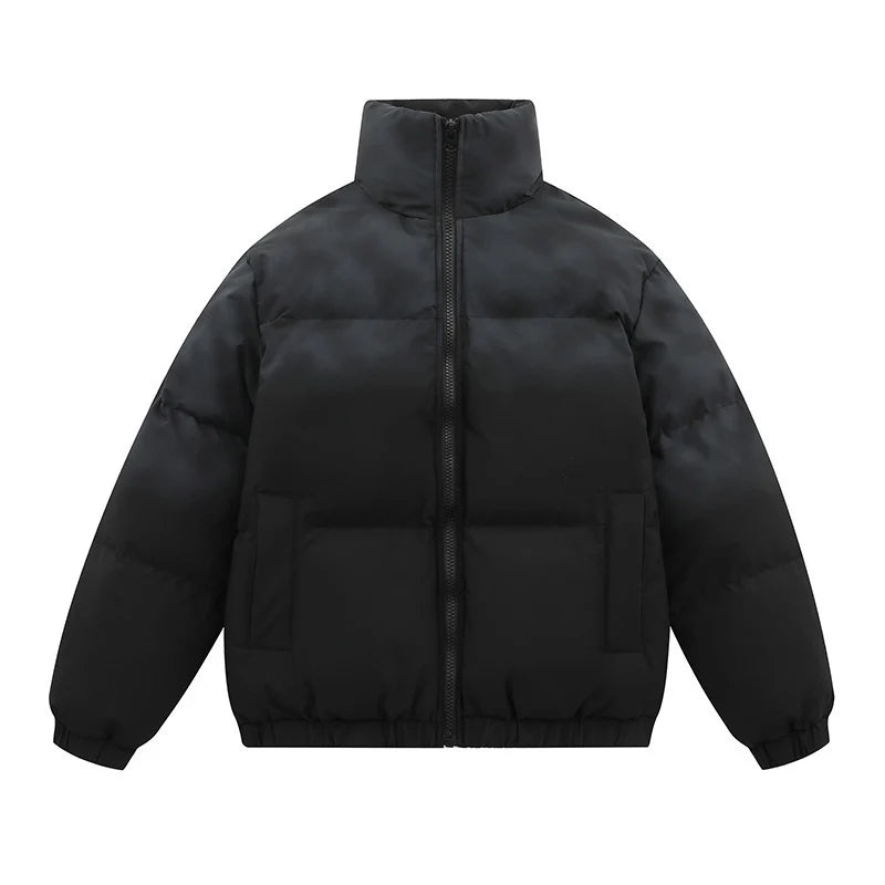 2026 Men's Casual Gradient Thick Puffer Jacket Winter Streetwear