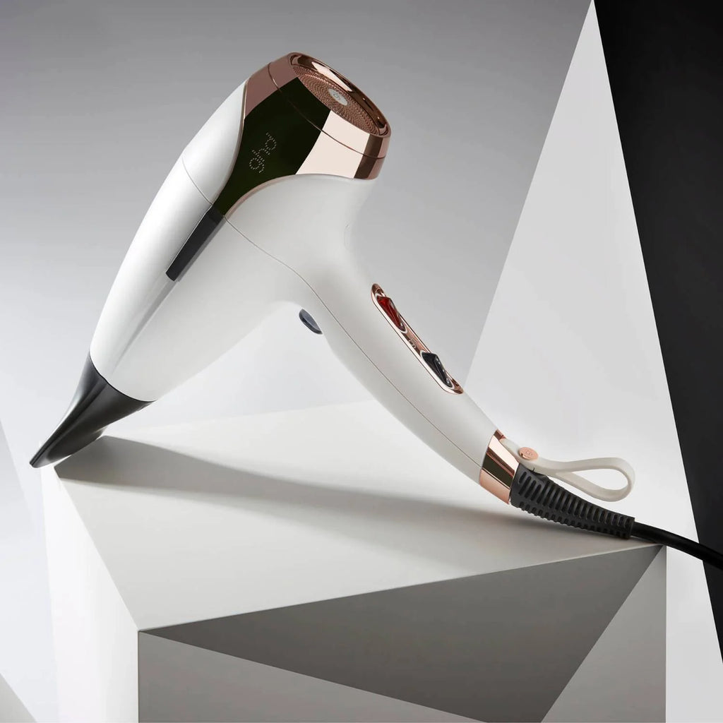 2026 2025 Sèche-Cheveux ghd Helios Blanc – Haute Performance, Brillance 30% en Plus et Coiffage Rapide