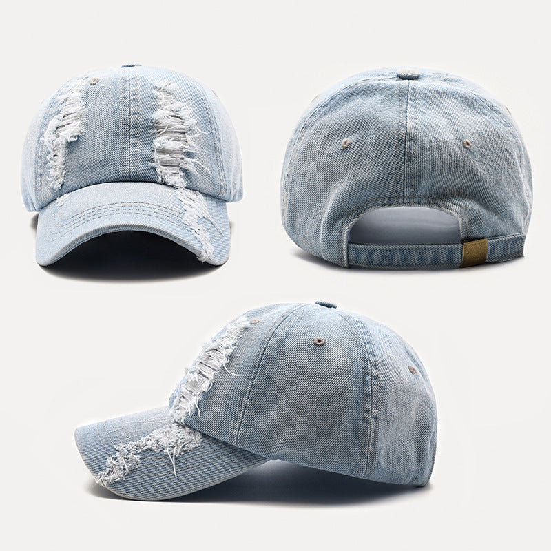 Men's Washed Vintage Baseball Cap Casual Cowboy Style Cotton - LAKD London
