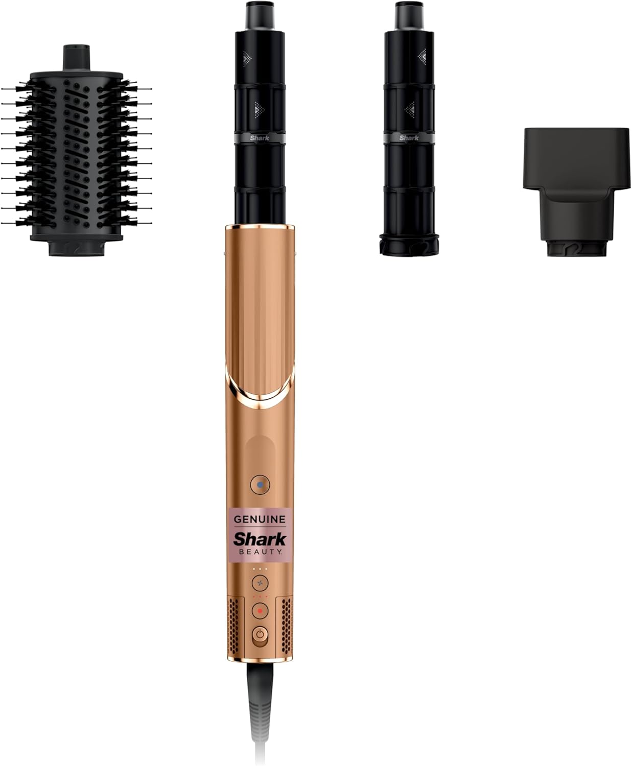 2026 2025 Système de coiffage et de séchage Shark HD430 FlexStyle, sèche-cheveux brosse puissant et multi-styler avec boucleurs Auto-Wrap, brosse plate, brosse ovale et embout concentrateur, coloris Stone