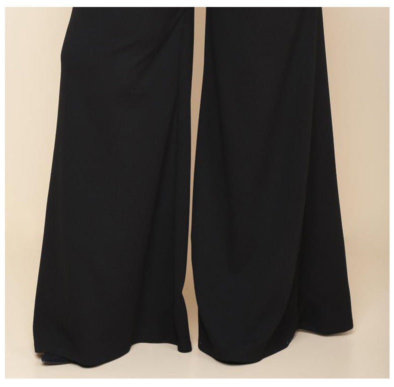 Women's Premium Knitted Wide Leg Pants Soft Stretch Fit - LAKD London