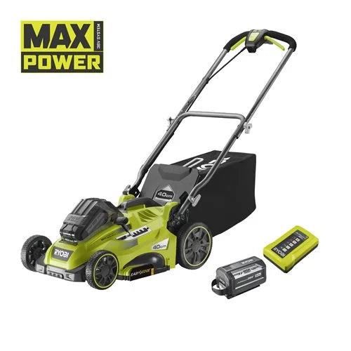2026 Tondeuse RYOBI 36V MaxPower - Coupe 40cm - 1 Batterie 6,0Ah - 1 Chargeur - RLM36X41H60PG
