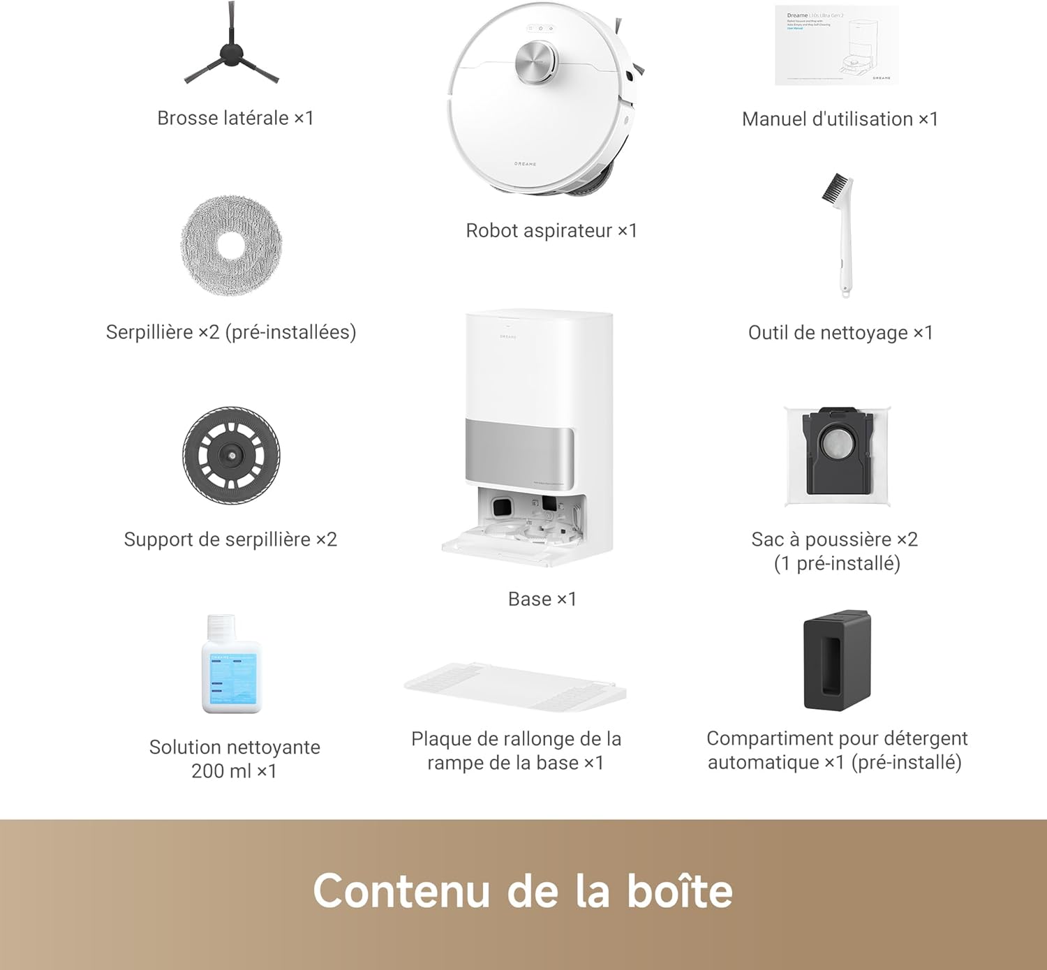 2026 L10s Ultra Gen 2 Robot Aspirateur Laveur 10 000 Pa, Technologie MopExtend RoboSwing, Base Entièrement Automatique, Mode Animaux, 32 réglages de niveau d'eau, Système de lavage des sols DuoScrub