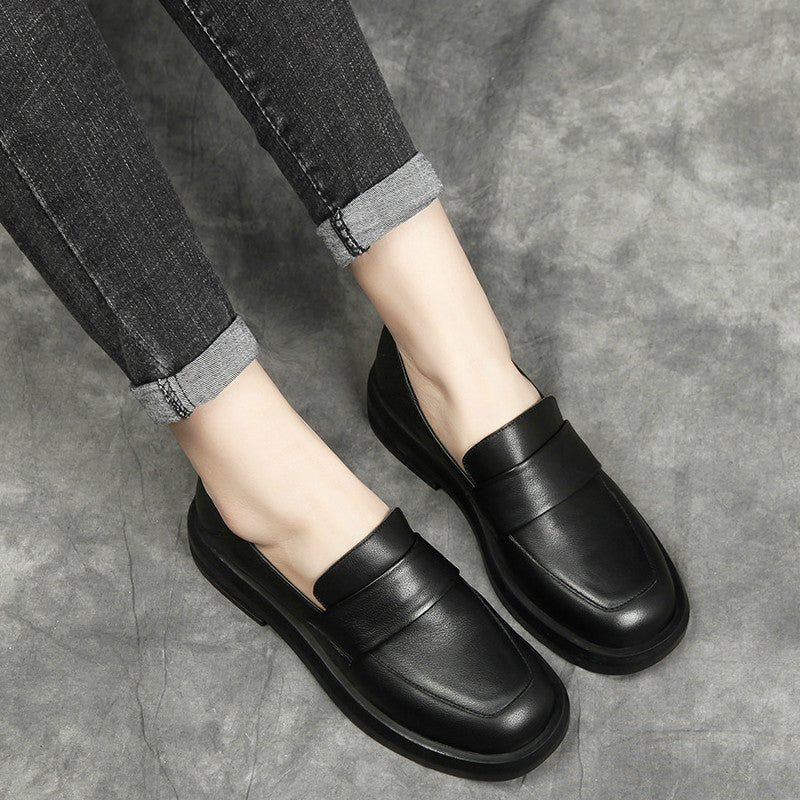Womens Elegant British leather loafers | Comfortable Cowhide leather Shoes - LAKD London