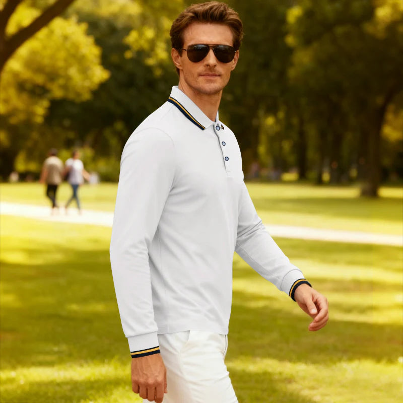 2026 Men's Casual Jacquard Polo Shirt Quick Drying Breathable Summer Style