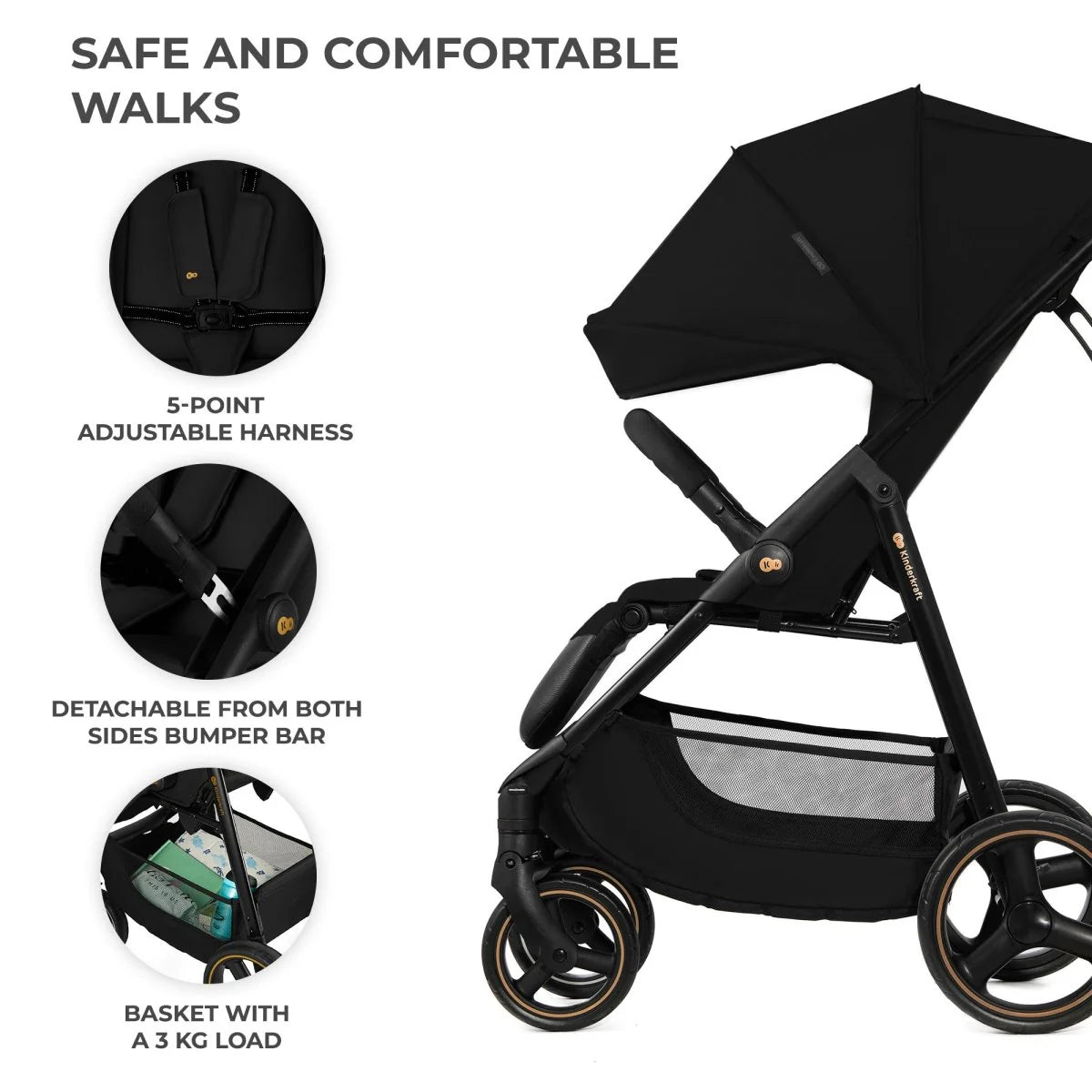 2026 Poussette légère Kinderkraft TRIG 3