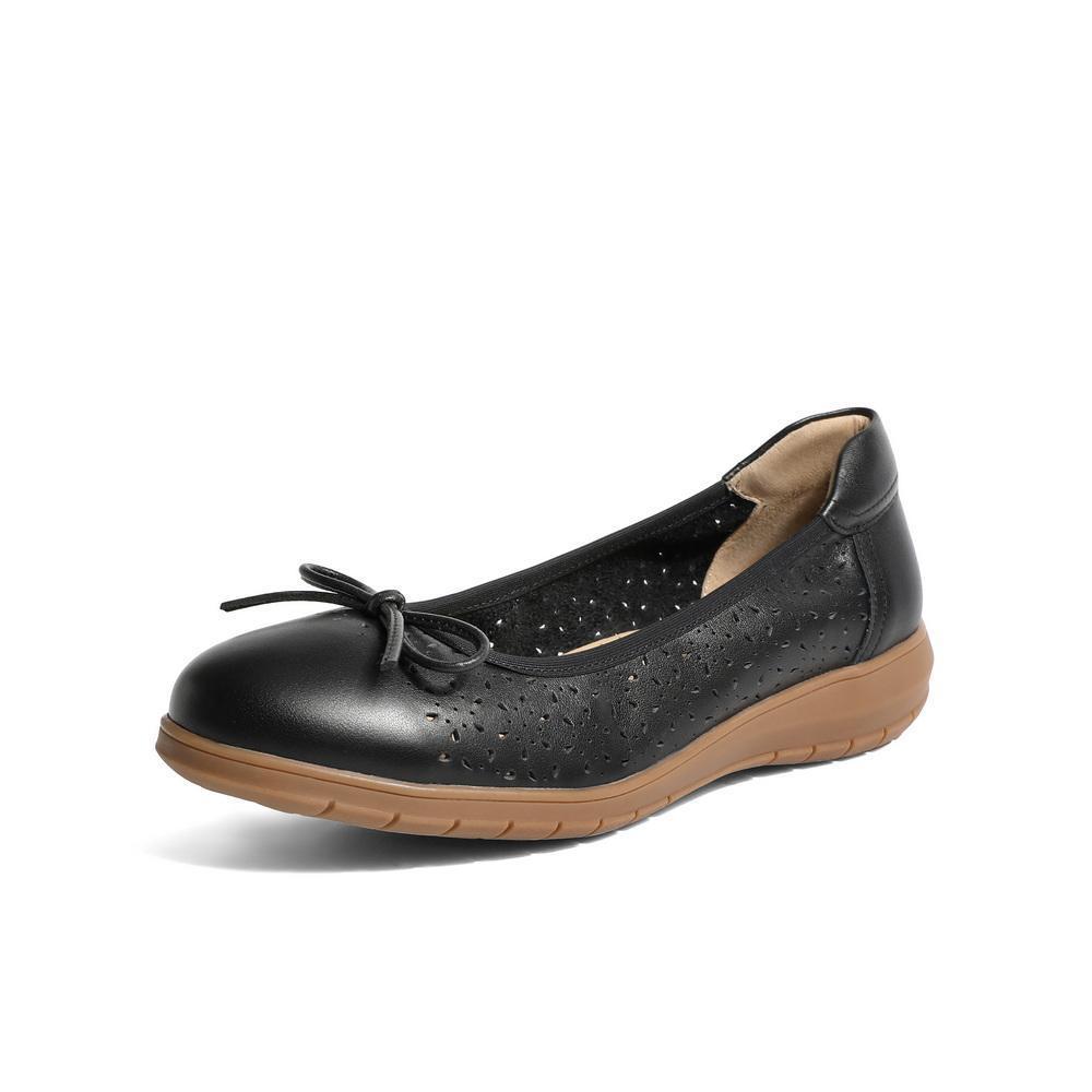 Womens Soft Bottom Breathable Pumps | Cowhide Leather Shoes - LAKD London