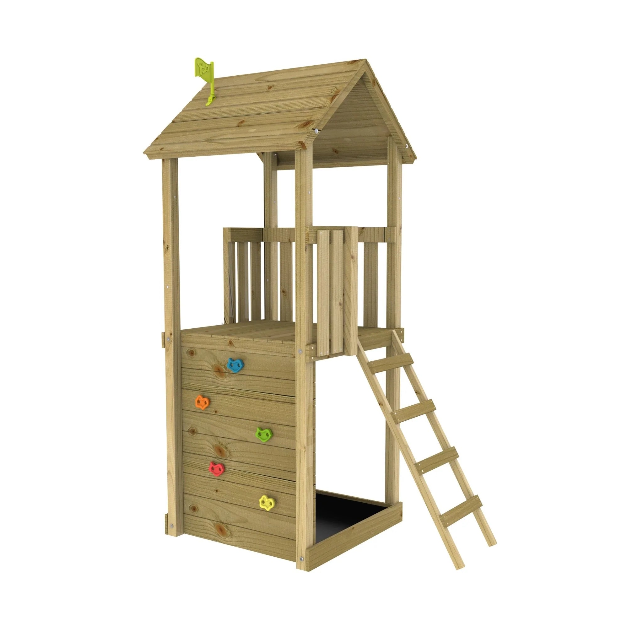 2026 Structure d’escalade en bois TP Skywood avec toboggan ondulé - certifiée FSC®