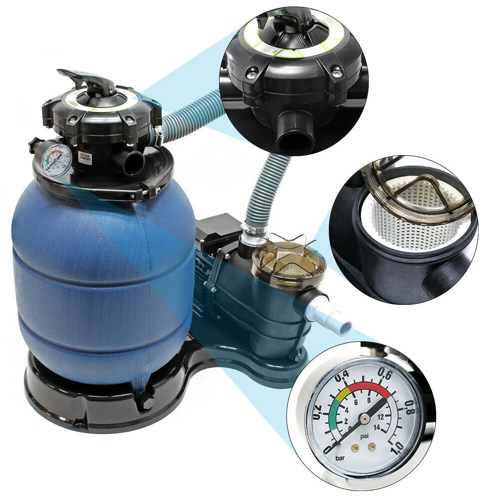 2026 Filtre à sable système de filtration pompe de filtration pompe de piscine 6000 litres par heure 16_0002466