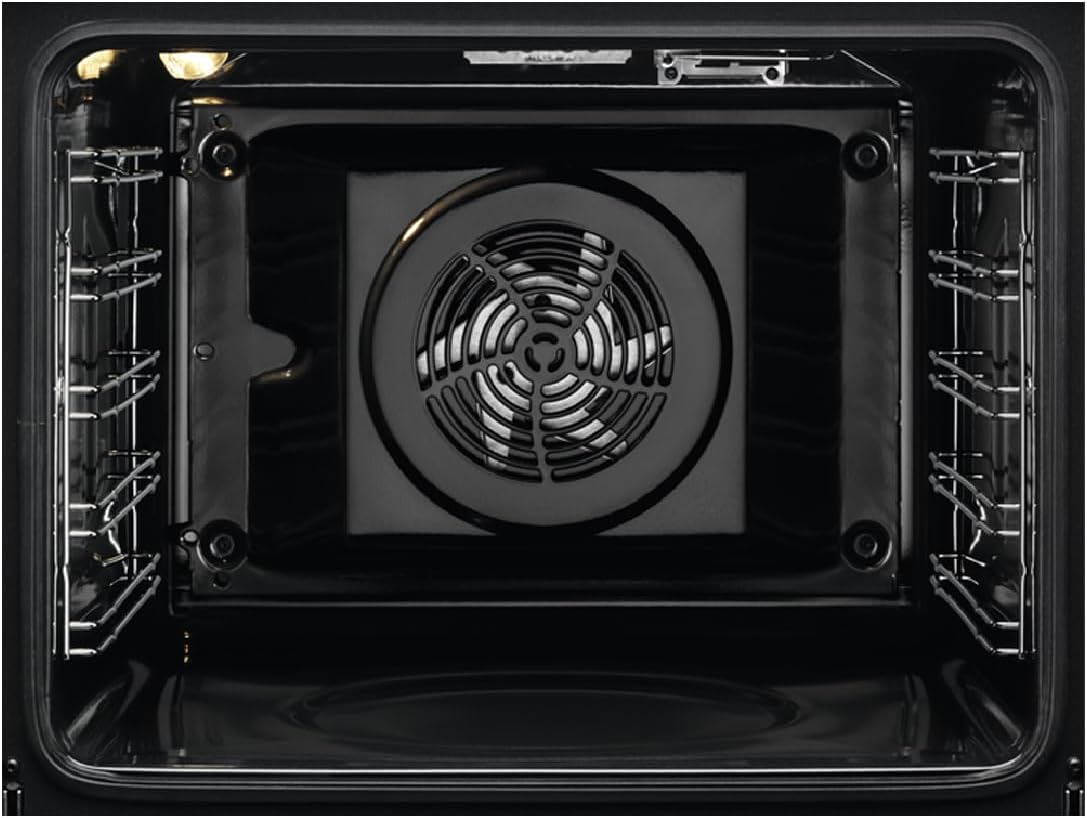 2026 AEG BEE435111M Four électrique multifonction, intégrable, nettoyage AquaClean, 9 fonctions, cuisson multi-niveaux, écran LCD tactile, ventilateur XXL, capacité 72 L, inox, classe A+