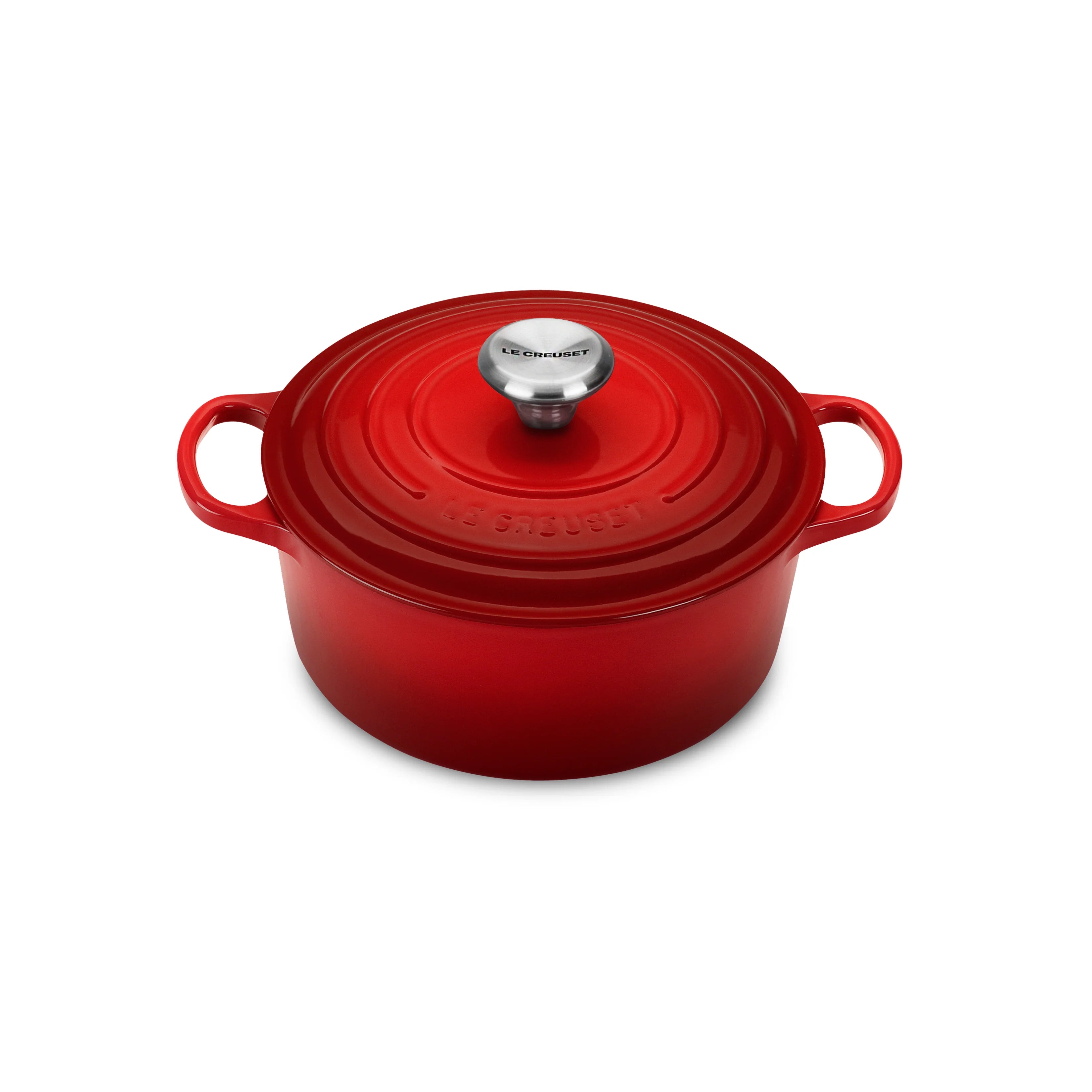 2026 2025 Le Creuset Signature Cocotte en Fonte Émaillée 2 Quart – Couleur Cerise