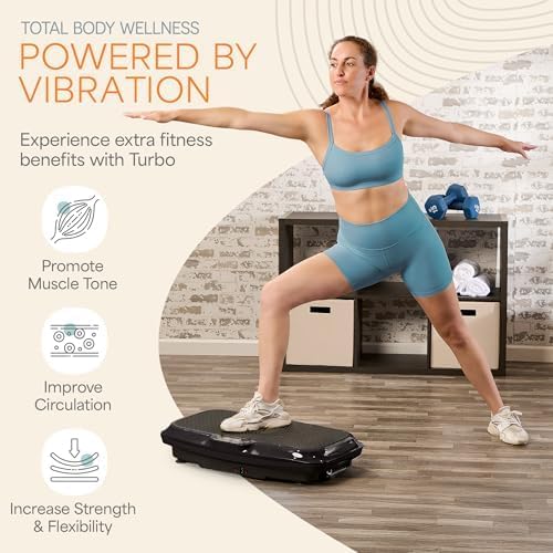 2026 2025 Lifepro Plateforme Vibrante d’Exercice avec Points d’Acupuncture Magnétiques - Plateforme Vibrante pour Tout le Corps pour Débutants et Récupération - Massage Drainage Lymphatique pour Tonification Musculaire et Fitness Général