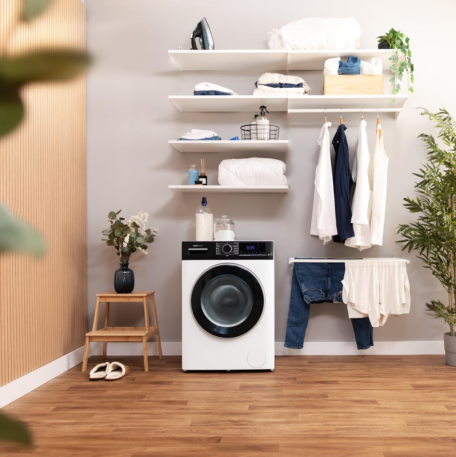 2026 Cecotec Lave-linge 10Kg Bolero DressCode 10610 Inverter Steel A. Chargement Frontale, 1400 RPM, Steam Max, Motor Inverter Plus, 15 Programmes, OnSmart, Stop&Go, Caoutchouc Antibactérien, Drum Clean