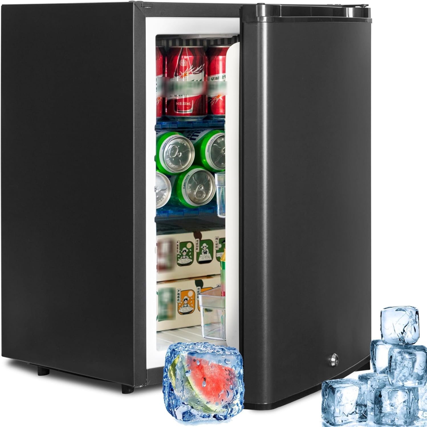 2026 Frigo 12V,Réfrigérateur Camping 12V 220V 40L,Frigo Caravane,Mini Frigo de Chambre,Frigo 12V Camping Car,Réfrigérateur pour Voiture,Van,Fourgon,Bureau,Gîte - Noir -
