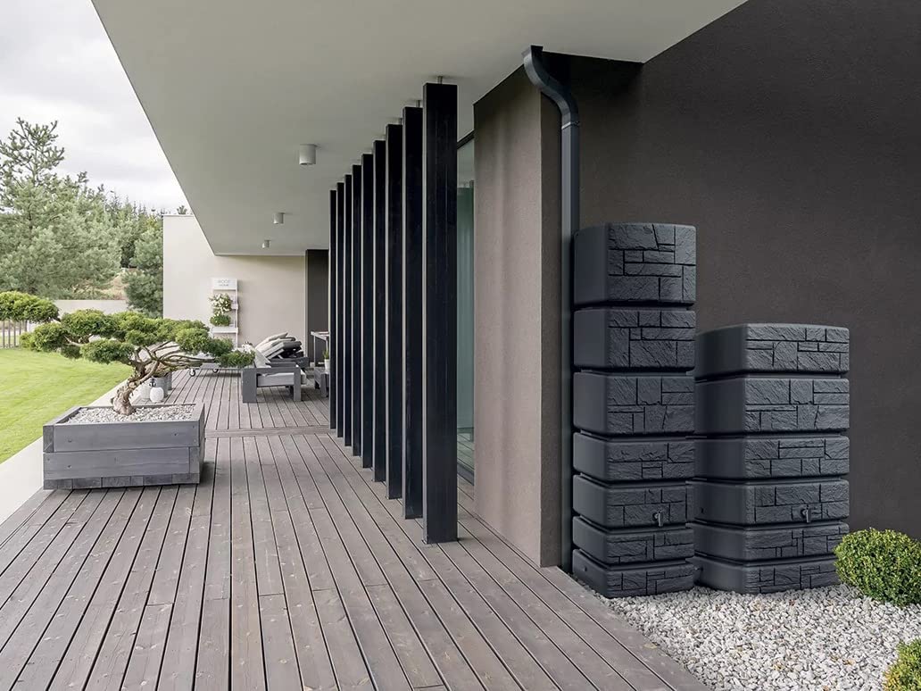 2026 2025 Regenwassertank Tower Stone, Regentonne 350-500L