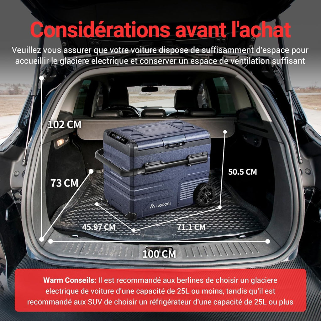 2026 115L Glaciere Electrique Double Zone,Glaciere a Compression WiFi APP,12 V/24 V et 100-240 V Frigo Camping,-20 ℃ à 20 ℃,pour Voiture,Camion,Bateau,Camping,Car,Caravanes,Voyageant,Maison