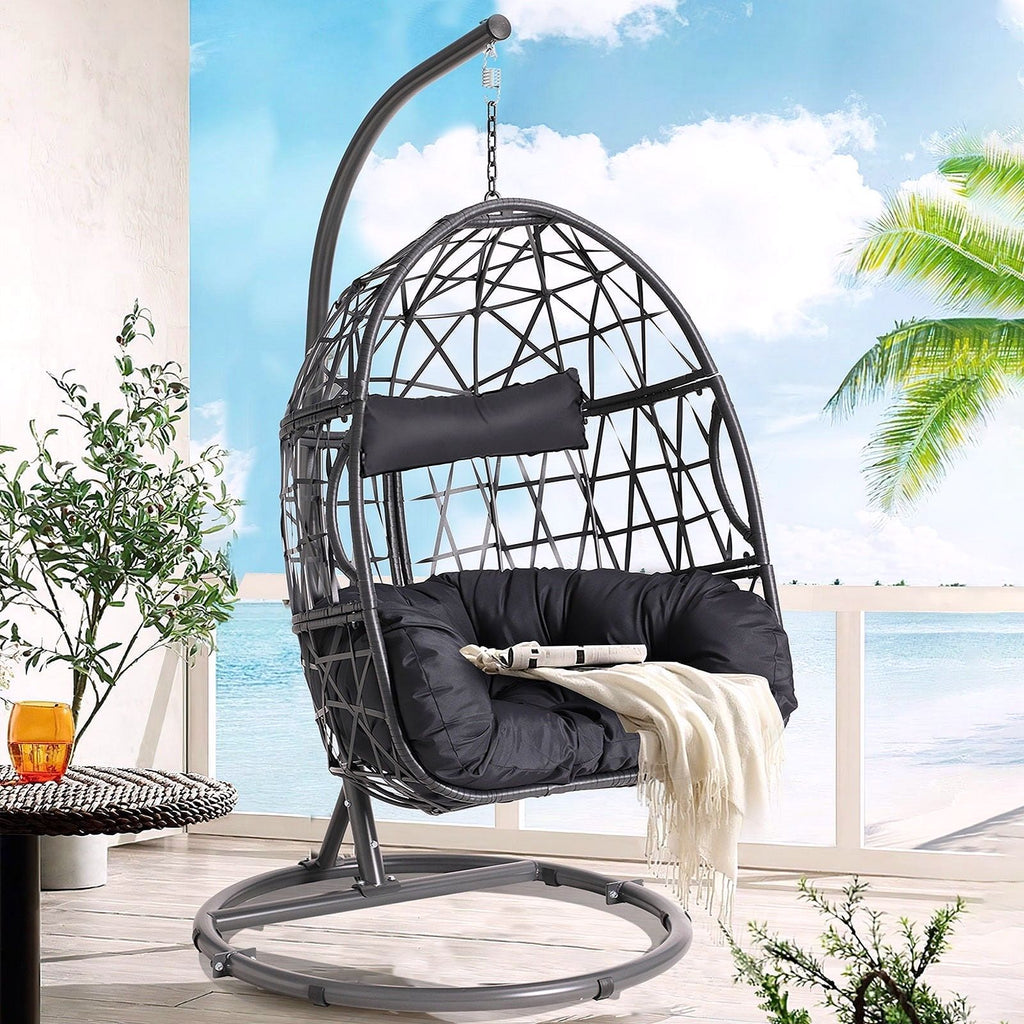2026 Haverchair Fauteuil suspendu en œuf avec support pour extérieur et terrasse