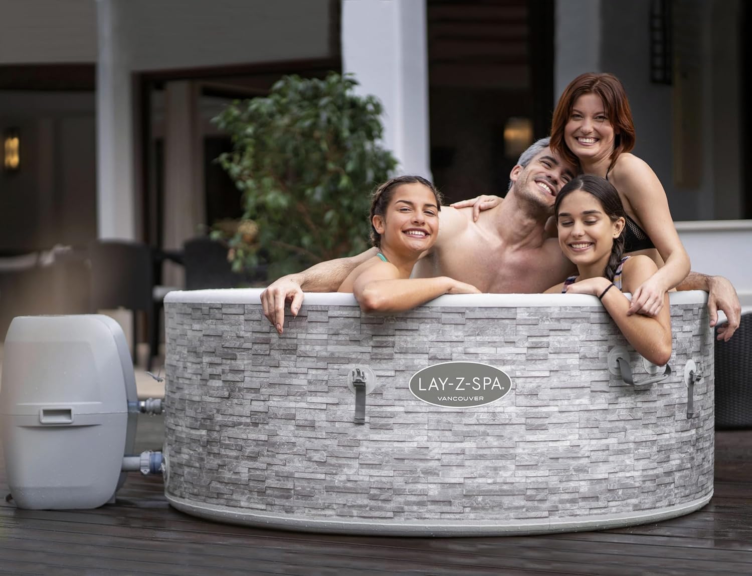 2026 Spa gonflable rond BESTWAY Lay-Z-Spa® Miami Airjet™ 2 - 4 personnes