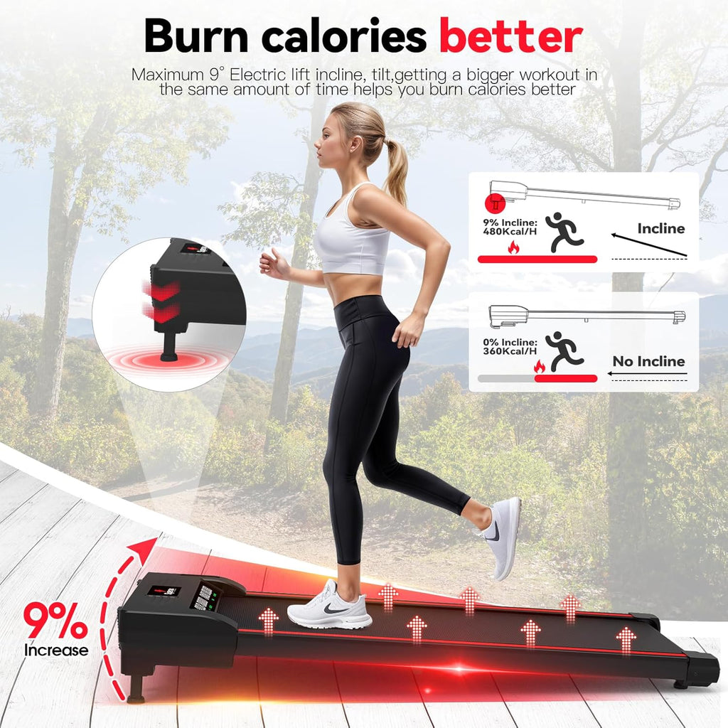 2026 2025 Sperax Tapis de Marche Vibrant avec Application, Tapis de Course 3 en 1 Sous Bureau, 2,5HP Faible Bruit, Tapis de Marche avec Télécommande, Tapis de Course Portable pour Bureau à Domicile