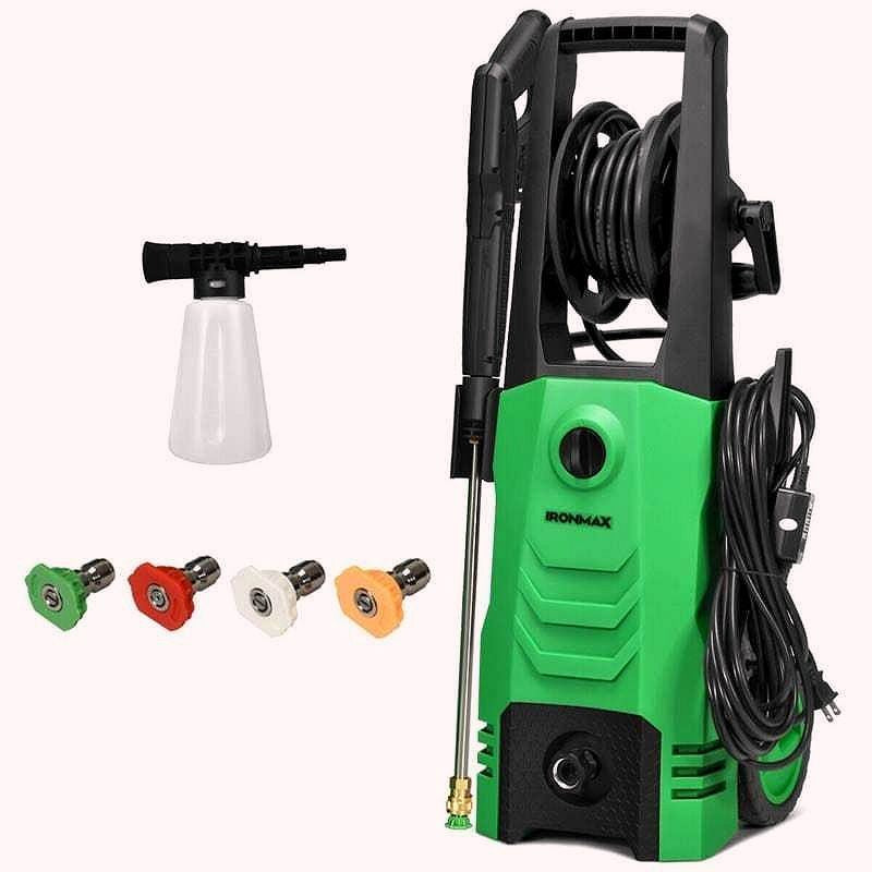 2026 Nettoyeur haute pression électrique 3500 PSI – 1800 W, 2,6 GPM, nettoyeur électrique mobile avec 4 buses